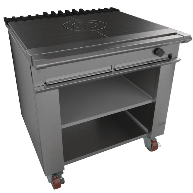 Falcon Chieftain Single Bullseye Solid Top with Castors Natural Gas G1026BX - GP003-N  Falcon   
