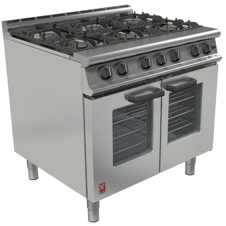 Falcon Dominator Plus Six Burner Natural Gas Fan Assisted Oven Range G3106 - GP006-N  Falcon   
