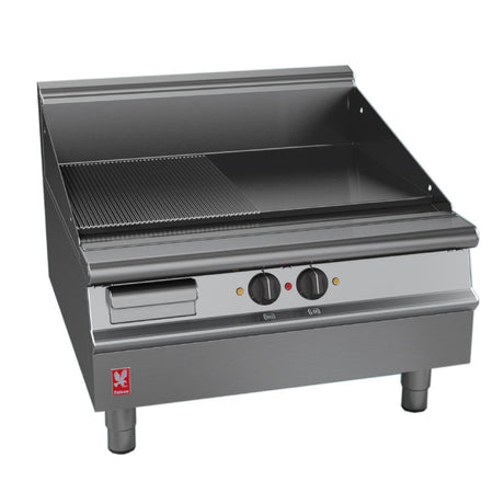 Falcon Dominator Plus 800mm Wide Half Ribbed Griddle E3481R - GP107  Falcon   