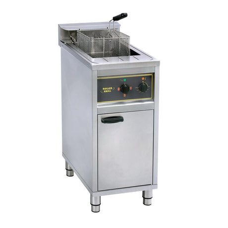 Roller Grill Single Tank Single Basket Free Standing Electric Fryer RFE16C - GP312 Freestanding Electric Fryers Roller Grill