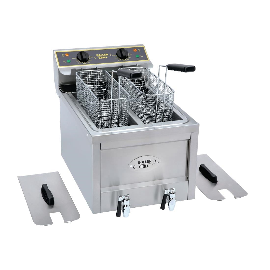 Roller Grill Twin Tank Twin Basket Countertop Electric Fryer RFE8D - GP315 Countertop Electric Fryers Roller Grill