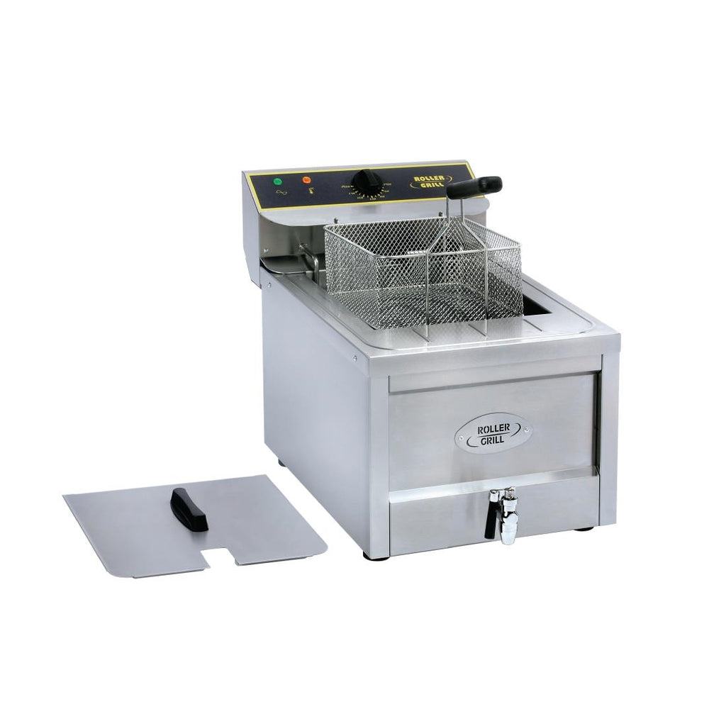 Roller Grill Single Tank Single Basket Countertop Electric Fryer RFE12 - GP316 Countertop Electric Fryers Roller Grill