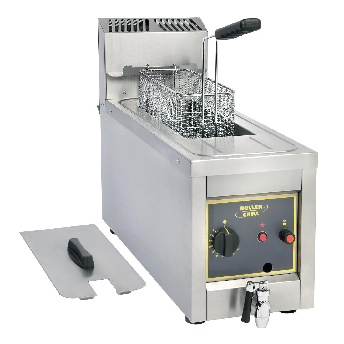 Roller Grill Single Tank Single Basket Countertop LPG Fryer RF8 - GP317-P Countertop Gas Fryers Roller Grill