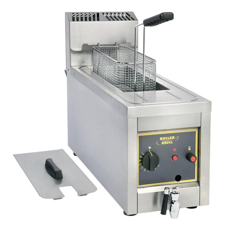 Roller Grill Single Tank Single Basket Countertop LPG Fryer RF8 - GP317-P Countertop Gas Fryers Roller Grill