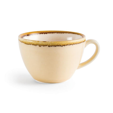 Olympia Kiln Cappuccino Cup Sandstone 340ml (Pack of 6) - GP332  Olympia   