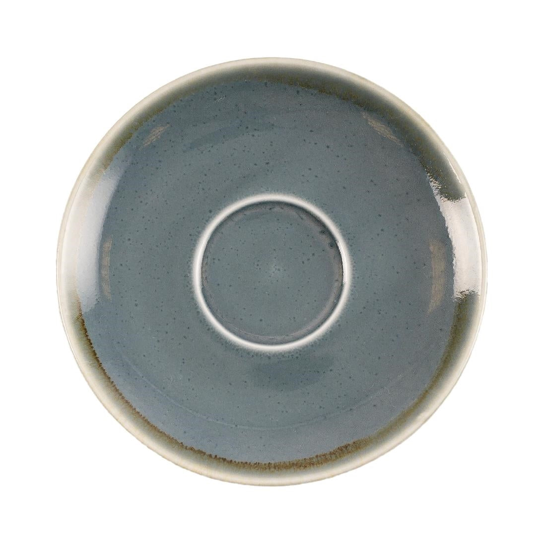 Olympia Kiln Cappuccino Saucer Ocean 140mm (Pack of 6) - GP347  Olympia   