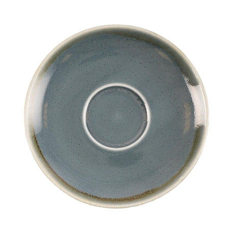 Olympia Kiln Cappuccino Saucer Ocean 140mm (Pack of 6) - GP347  Olympia   