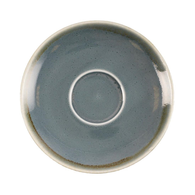 Olympia Kiln Cappuccino Saucer Ocean 140mm (Pack of 6) - GP347  Olympia   