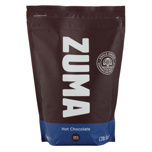 Zuma Dominican Republic Origin Hot Chocolate 1kg Bag - GP391  Zuma   