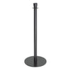 Bolero Flat Base Barrier Posts Black (Pack of 2) - GP638  Bolero   