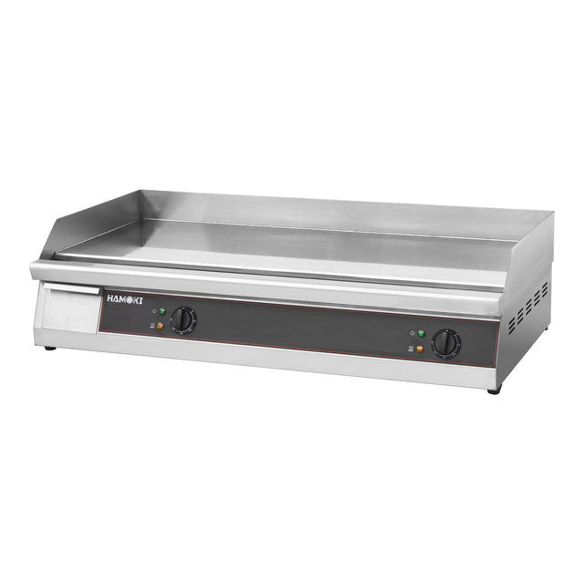 Hamoki 2 Burner Electric Flat Countertop Chrome Plated Griddle 1000mm Wide | 101106 Electric Griddles Hamoki