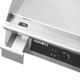 Hamoki 2 Burner Electric Flat Countertop Chrome Plated Griddle 1000mm Wide | 101106 Electric Griddles Hamoki