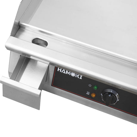 Hamoki 2 Burner Electric Flat Countertop Chrome Plated Griddle 1000mm Wide | 101106 Electric Griddles Hamoki