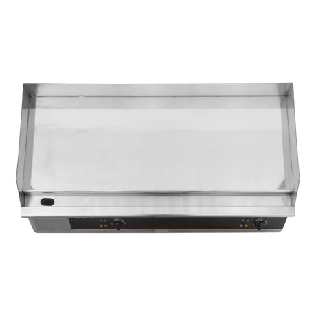 Hamoki 2 Burner Electric Flat Countertop Chrome Plated Griddle 1000mm Wide | 101106 Electric Griddles Hamoki