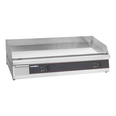 Hamoki 2 Burner Electric Flat Countertop Chrome Plated Griddle 1000mm Wide | 101106 Electric Griddles Hamoki