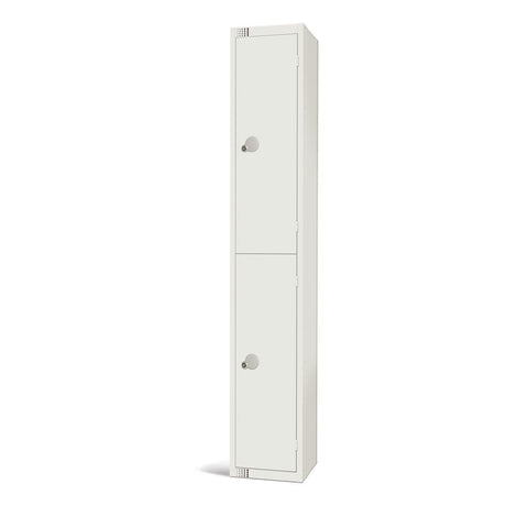 Elite Double Door Manual Combination Locker Locker White - GR303-CL Steel Lockers 300mm Deep Elite Lockers   