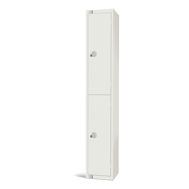 Elite Double Door Manual Combination Locker Locker White - GR303-CL Steel Lockers 300mm Deep Elite Lockers   