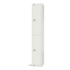 Elite Double Door Coin Return Locker White - GR303-CN Steel Lockers 300mm Deep Elite Lockers   