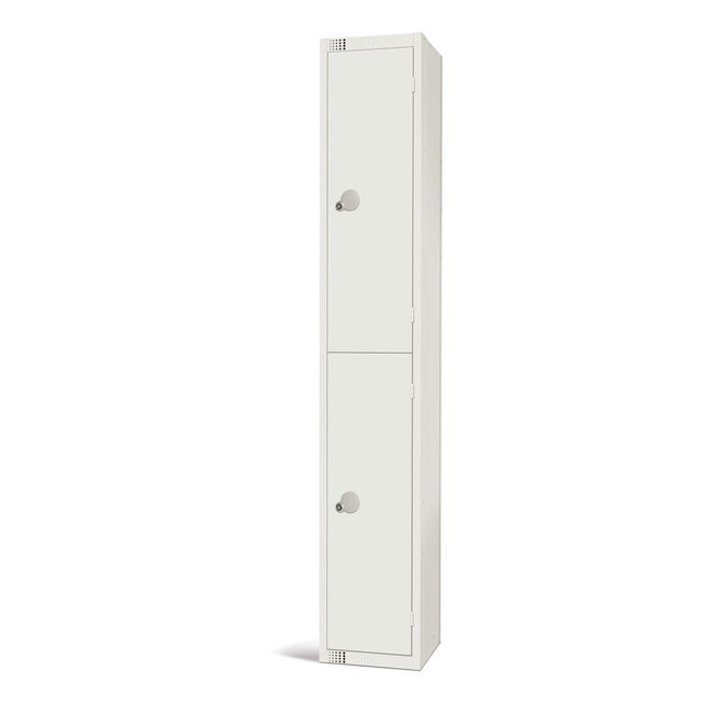 Elite Double Door Coin Return Locker White - GR303-CN Steel Lockers 300mm Deep Elite Lockers   