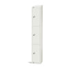 Elite Three Door Coin Return Locker with Sloping Top White - GR304-CNS Steel Lockers 300mm Deep Elite Lockers   
