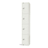Elite Four Door Manual Combination Locker Locker White - GR305-CL Steel Lockers 300mm Deep Elite Lockers   