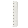 Elite Eight Door Camlock Locker White - GR308-C Steel Lockers 300mm Deep Elite Lockers   