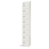 Elite Eight Door Manual Combination Locker Locker White with Sloping Top - GR308-CLS Steel Lockers 300mm Deep Elite Lockers   