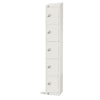 Elite Five Door Manual Combination Locker Locker White with Sloping Top - GR313-CLS Steel Lockers 450mm Deep Elite Lockers   