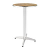 Bolero Ash Round Poseur Height Table 600mm - GR332 Wooden Tables Bolero   