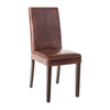 Bolero Faux Leather Dining Chair Antique Brown (Pack of 2) - GR369 Upholstered Dining Chairs Bolero   