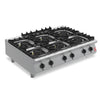 Falcon F900 Six Burner Countertop Boiling Hob Natural Gas G90126 - GR405-N  Falcon   