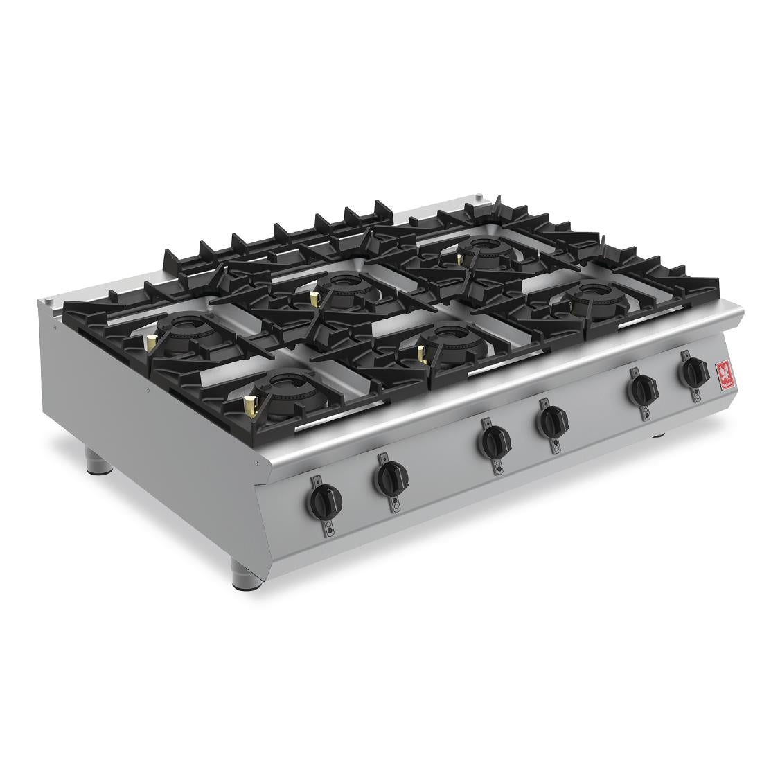 Falcon F900 Six Burner Countertop Boiling Hob Propane Gas G90126 - GR405-P  Falcon   