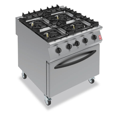 Falcon F900 Four Burner Oven Range on Castors Natural Gas G9184 - GR466-N  Falcon   