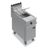 Falcon F900 Single Tank Twin Basket Free Standing Propane Gas Fryer on Castors G9341 - GR469-P Freestanding Gas Fyers Falcon