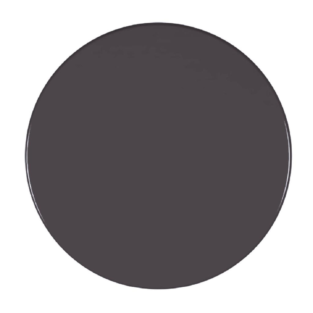 Werzalit Pre-drilled Round Table Top  Dark Grey 600mm - GR632 Solid Colour Table Tops Werzalit   