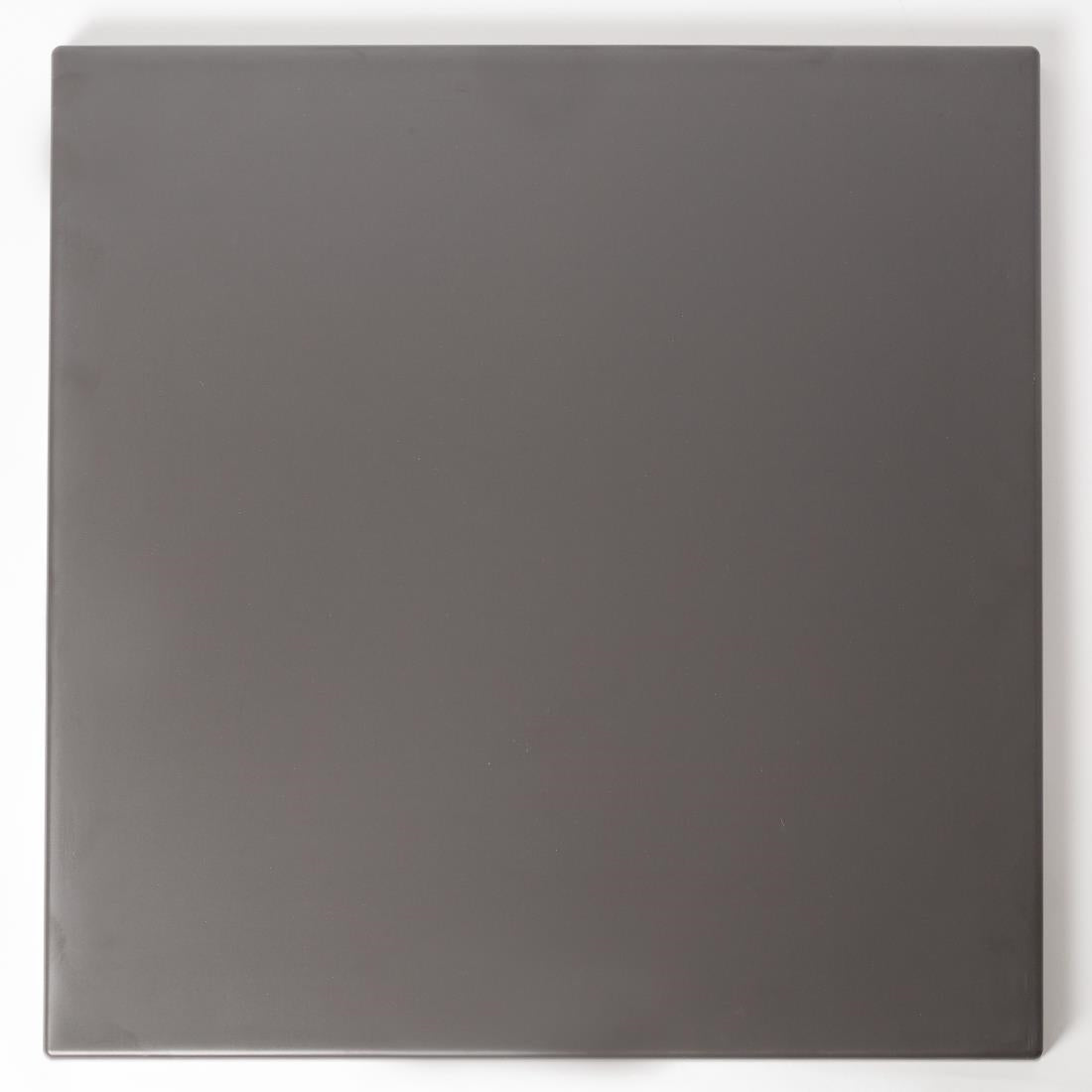Werzalit Pre-drilled Square Table Top  Dark Grey 700mm - GR636 Solid Colour Table Tops Werzalit   