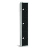 Elite Three Door Coin Return Locker Black - GR672-CN Steel Lockers 300mm Deep Elite Lockers   