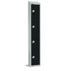 Elite Four Door Electronic Combination Locker with sloping top Black - GR673-ELS Steel Lockers 300mm Deep Elite Lockers   