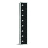 Elite Eight Door Coin Return Locker Black - GR676-CN Steel Lockers 300mm Deep Elite Lockers   