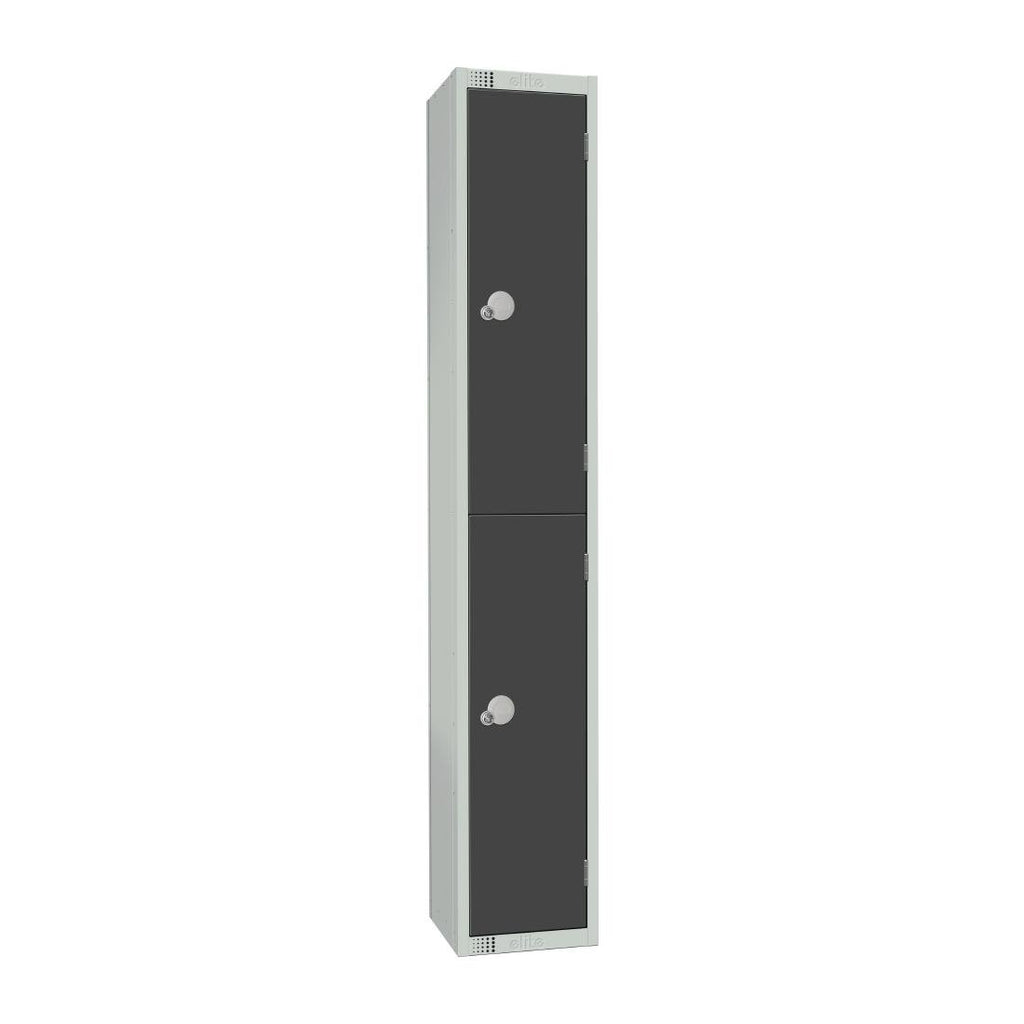 Elite Double Door Coin Return Locker Graphite Grey - GR678-CN Steel Lockers 300mm Deep Elite Lockers   