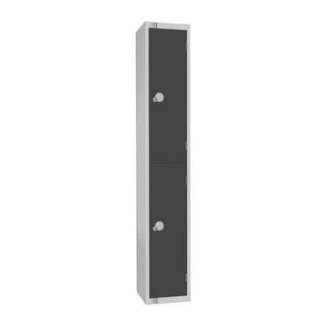 Elite Double Door Coin Return Locker Graphite Grey - GR678-CN Steel Lockers 300mm Deep Elite Lockers   