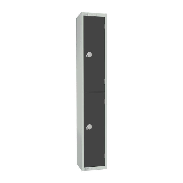 Elite Double Door Coin Return Locker Graphite Grey - GR678-CN Steel Lockers 300mm Deep Elite Lockers   