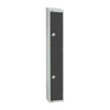 Elite Double Door Coin Return Locker with Sloping Top Graphite Grey - GR678-CNS Steel Lockers 300mm Deep Elite Lockers   