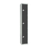 Elite Three Door Manual Combination Locker Locker Graphite Grey - GR679-CL Steel Lockers 300mm Deep Elite Lockers   