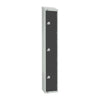 Elite Three Door Manual Combination Locker Locker Graphite Grey - GR679-CLS Steel Lockers 300mm Deep Elite Lockers   