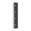 Elite Four Door Camlock Locker Graphite Grey - GR680-C Steel Lockers 300mm Deep Elite Lockers   