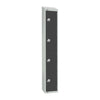 Elite Four Door Manual Combination Locker Locker Graphite Grey - GR680-CLS Steel Lockers 300mm Deep Elite Lockers   