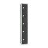 Elite Five Door Coin Return Locker Graphite Grey - GR681-CN Steel Lockers 300mm Deep Elite Lockers   