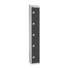 Elite Five Door Manual Combination Locker Locker Graphite Grey - GR681-CLS Steel Lockers 300mm Deep Elite Lockers   