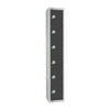 Elite Six Door Camlock Locker Graphite Grey - GR682-C Steel Lockers 300mm Deep Elite Lockers   